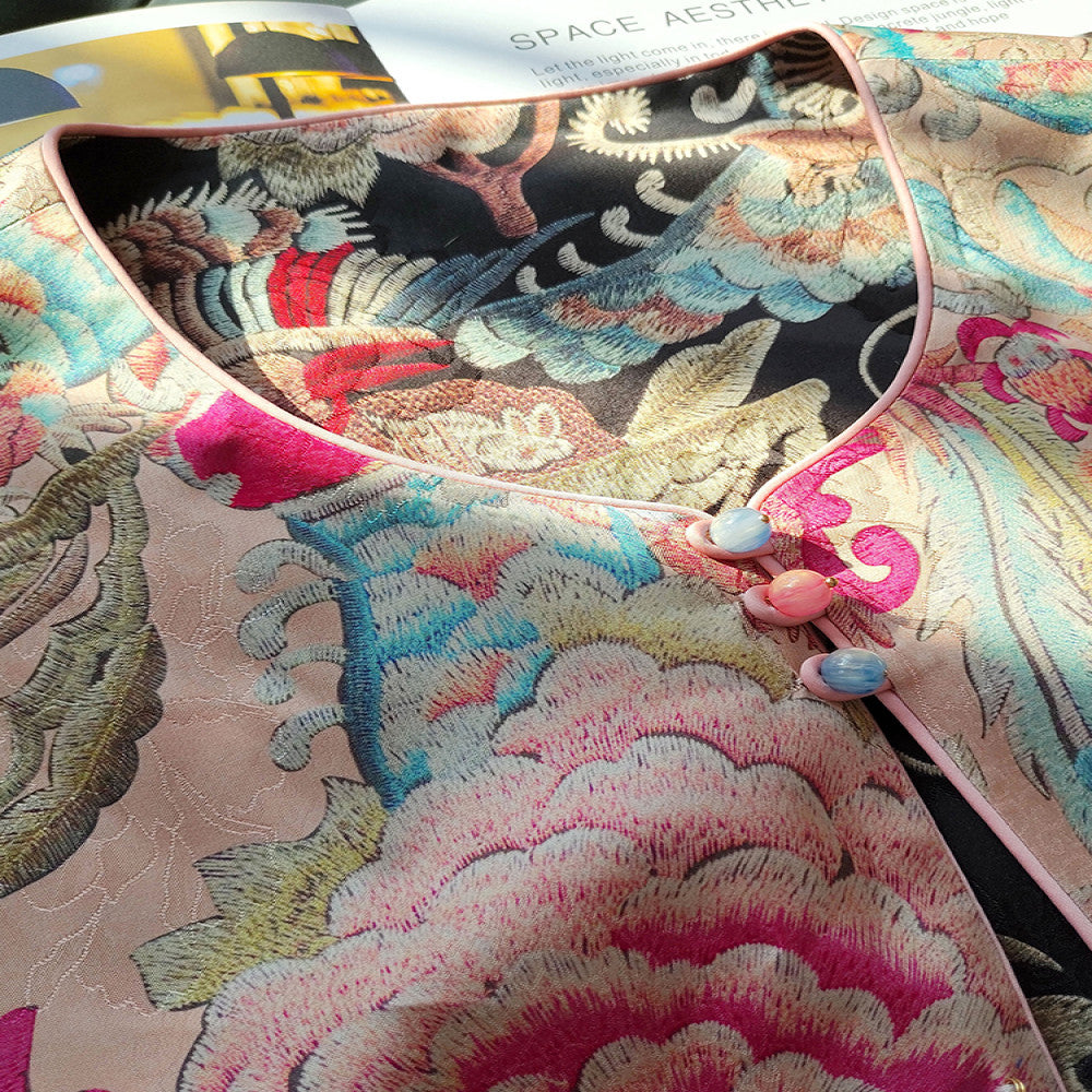 China Chic new Chinese style double sided printed vest 2025 early spring new super beautiful national style coat image 4