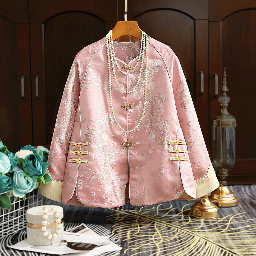 Tang style women s clothing classic Chinese style embroidery luxurious vintage buttons new Chinese style improved jacket trendy autumn and winter top image 27