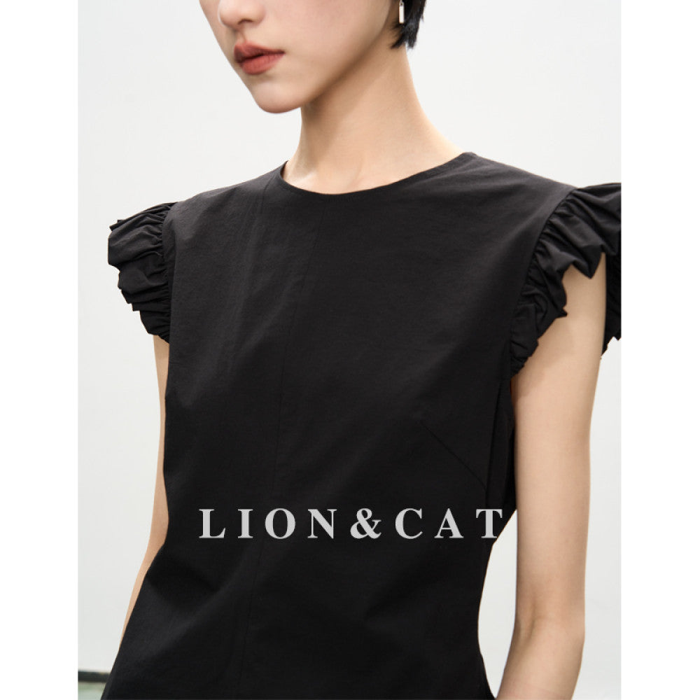 LC Cloud Bud Skirt summer new style temperament lady high waist pure white bud skirt versatile slim image 29