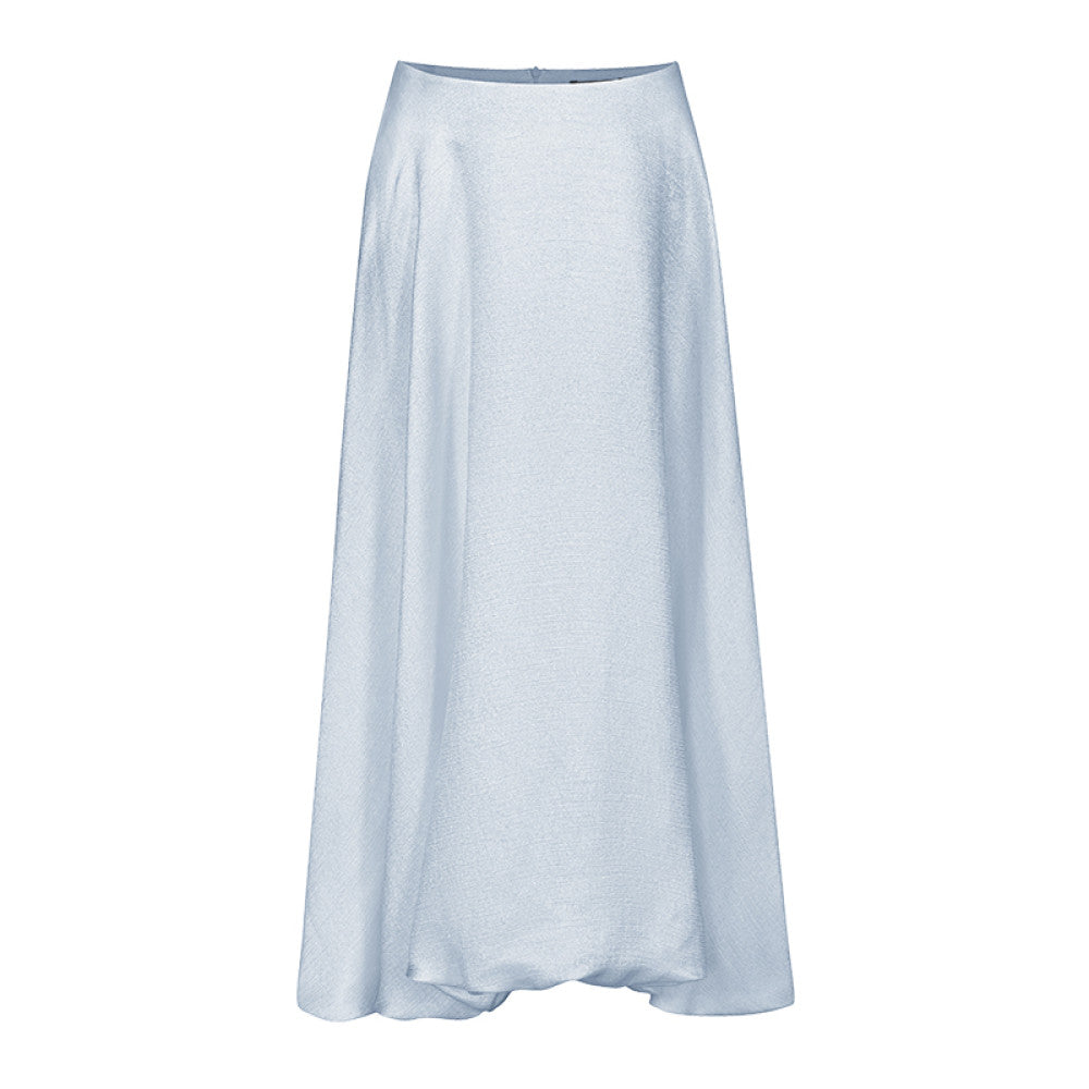 Classic Wardrobe AEL Original Flowing Satin High Waist Skirt for Women 2025 Autumn Water Mother Skirt Pink Flower Bud Skirt image 66