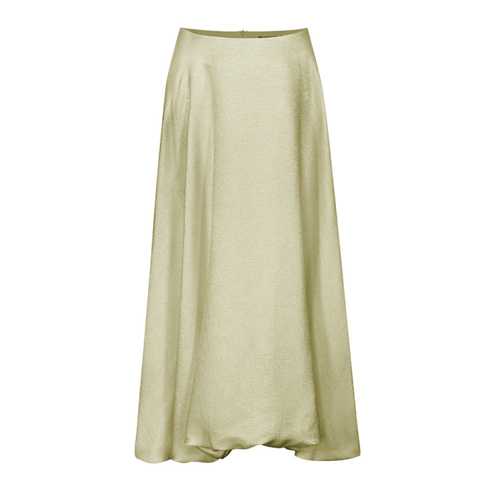 Classic Wardrobe AEL Original Flowing Satin High Waist Skirt for Women 2025 Autumn Water Mother Skirt Pink Flower Bud Skirt image 86