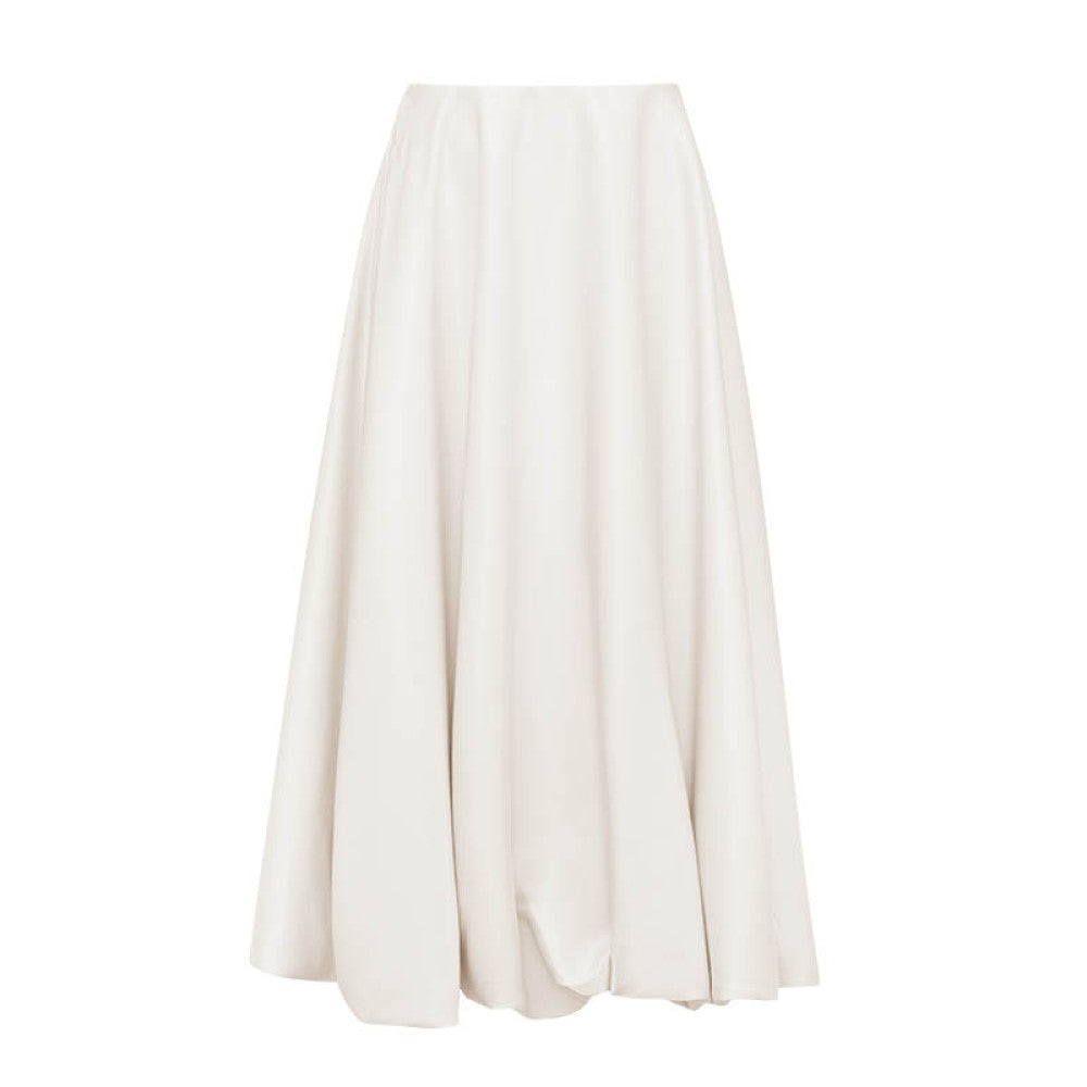 Classic Wardrobe AEL Original Flowing Satin High Waist Skirt for Women 2025 Autumn Water Mother Skirt Pink Flower Bud Skirt image 95