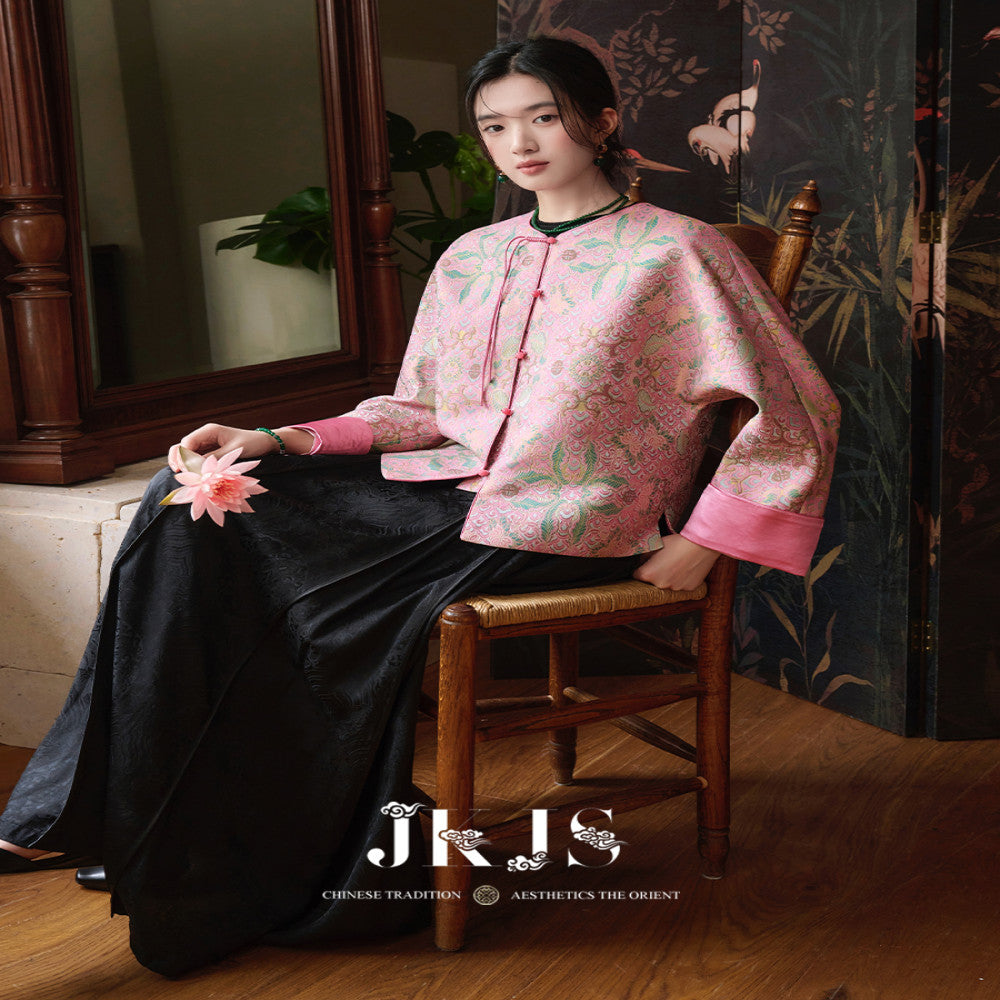 JKJS Butterfly Dream You National Style Customized Jacquard Jacket Spring and Autumn 2025 New Chinese Style High end Top for Women image 2