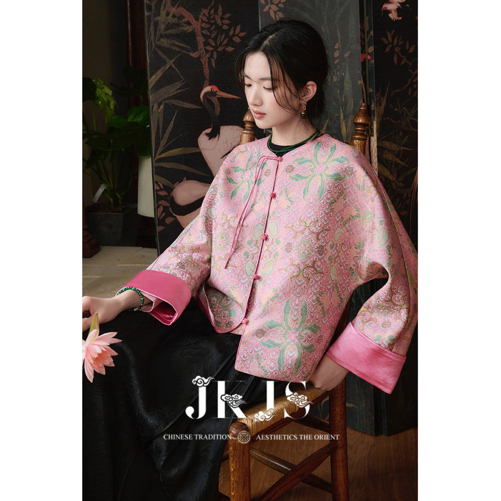 JKJS Butterfly Dream You National Style Customized Jacquard Jacket Spring and Autumn 2025 New Chinese Style High end Top for Women image 11