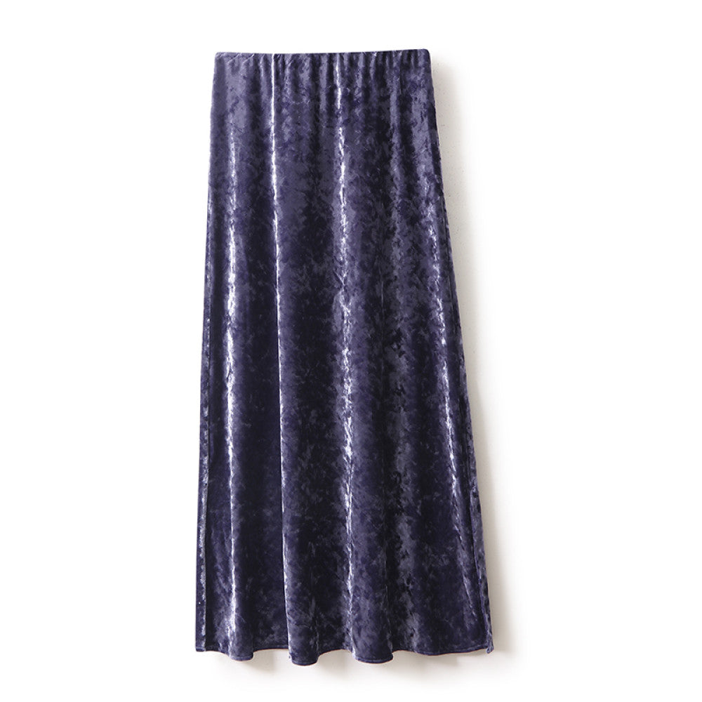 ASAYA4140 Velvet Midi Skirt 💕