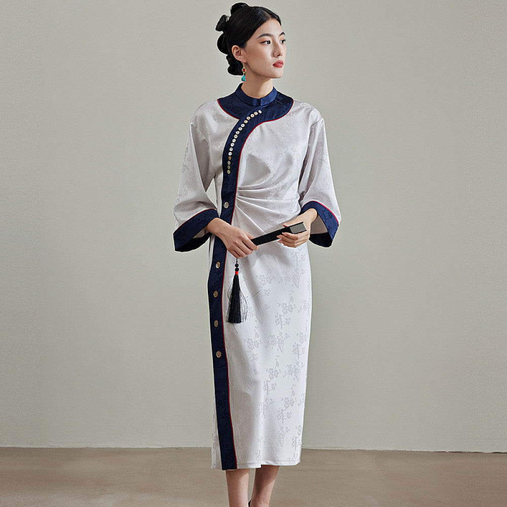 Moyu Original 2025 Spring New Ethnic Style Design with Wrinkle Improvement Cheongsam New Chinese Style Slimming Dress image 12