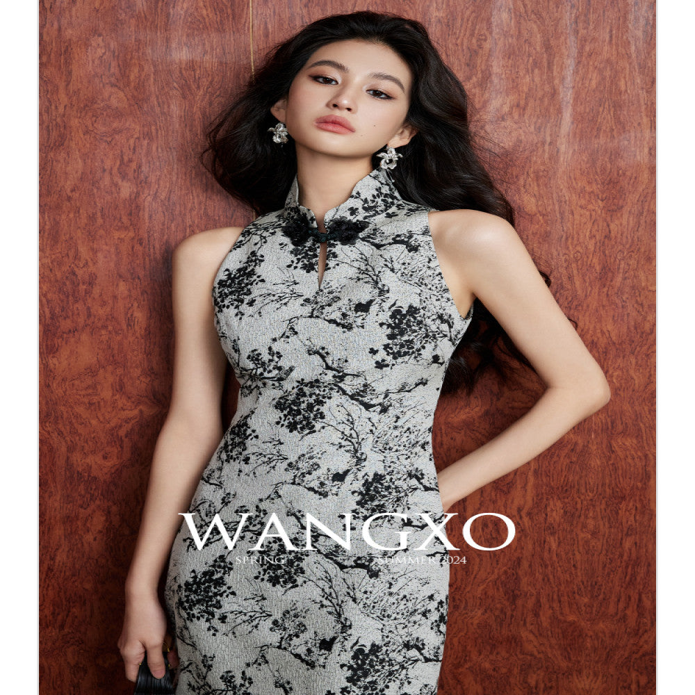 Wangxo Winter Plum Jacquard Fabric Customized 3D Relief Texture New Chinese Style Cheongsam image 3