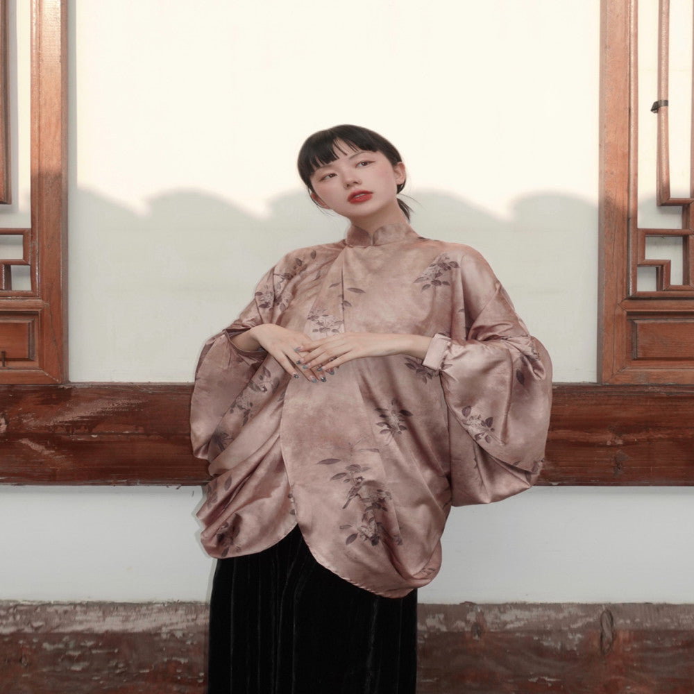 Srose Yunya Retro Loose New Chinese Style Elegant National Style Top Design Women s Clothing 2024 New image 0
