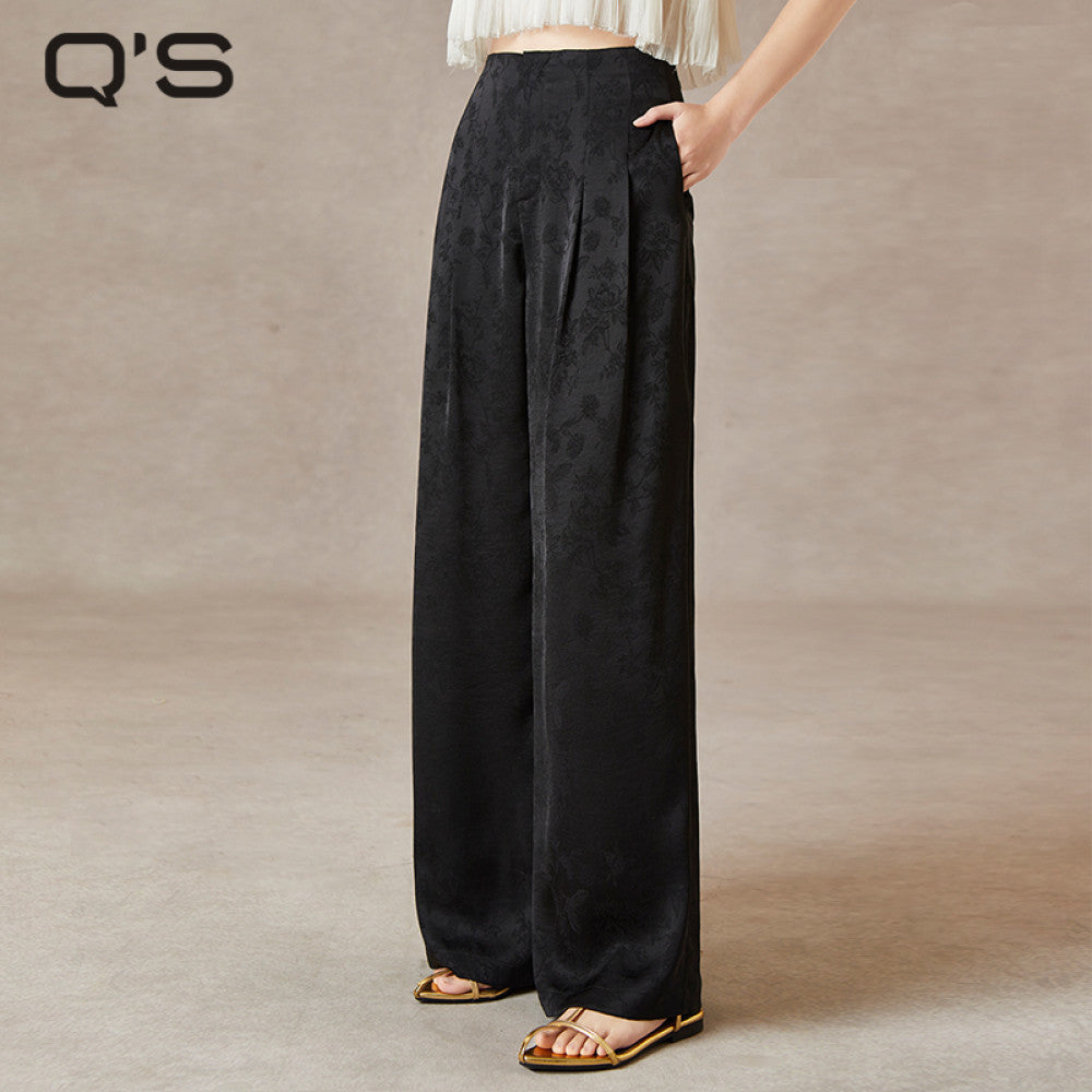 ASAYA4000 ✨🌸 Elegant Jacquard Wide-Leg Pants 🌸