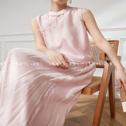 ASAYA4688 – Blush Satin Elegance Set 🌸✨