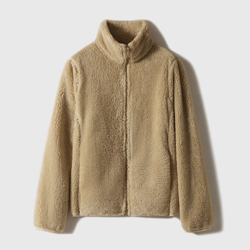 Explosive welfare prices Hand in N pieces close your eyes Flat Teddy Stand up Long Fleece Shake Fleece Coat image 70