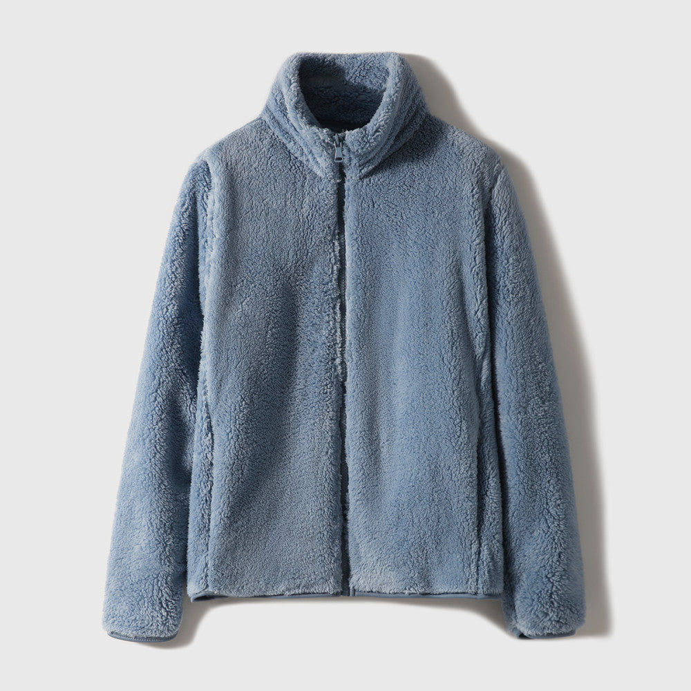 Explosive welfare prices Hand in N pieces close your eyes Flat Teddy Stand up Long Fleece Shake Fleece Coat image 8