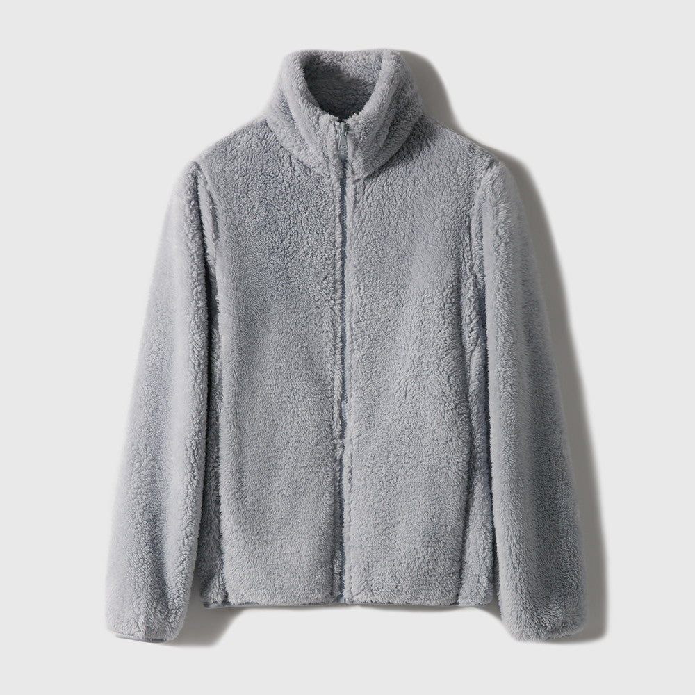 Explosive welfare prices Hand in N pieces close your eyes Flat Teddy Stand up Long Fleece Shake Fleece Coat image 18