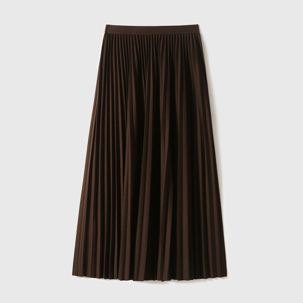Xiaohan Ge Edinburgh Place velvet soft touch heavy folding A line skirt 25 year autumn new image 10