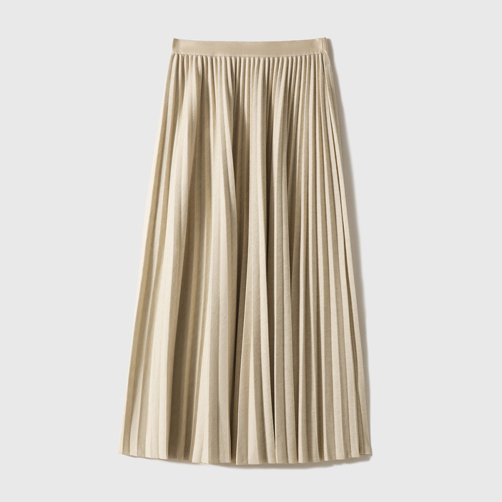 Xiaohan Ge Edinburgh Place velvet soft touch heavy folding A line skirt 25 year autumn new image 13
