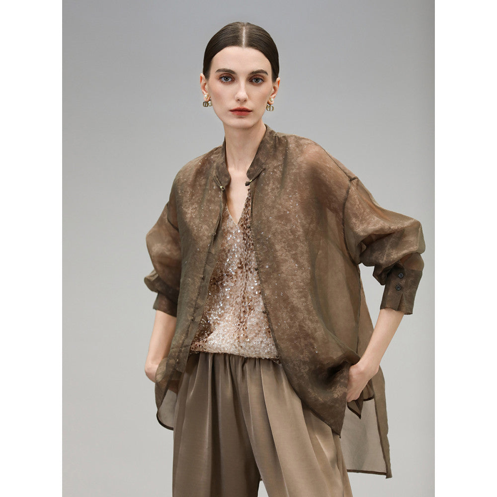 COCOBELLA New Chinese Style Handmade Button Shirt Dark Pattern Rayon National Style Shirt Cardigan SR0036 5 image 24