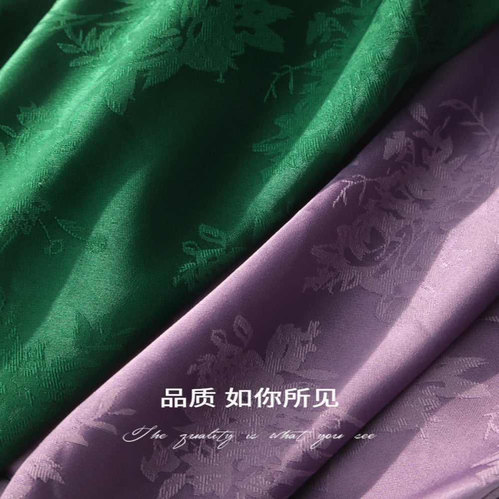 COCOBELLA New Chinese Style Dark Jacquard Glossy Satin Drape Wide Leg Pants Women s Casual Pants PA3026 3 image 5