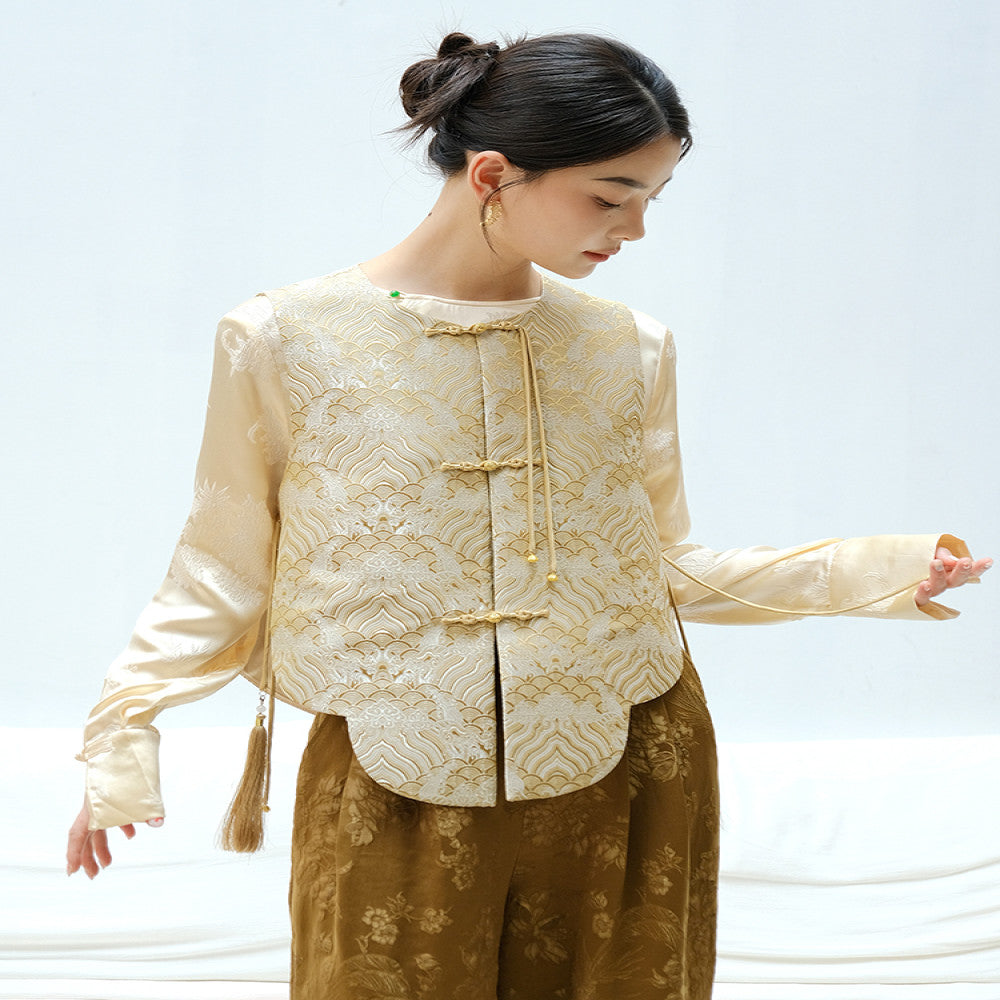 ASAYA3834 : 𝗚𝗼𝗹𝗱𝗲𝗻 𝗦𝗲𝗮 𝗪𝗮𝘃𝗲 𝗝𝗮𝗰𝗾𝘂𝗮𝗿𝗱 𝗤𝗶𝗽𝗮𝗼 𝗩𝗲𝘀𝘁 ✨