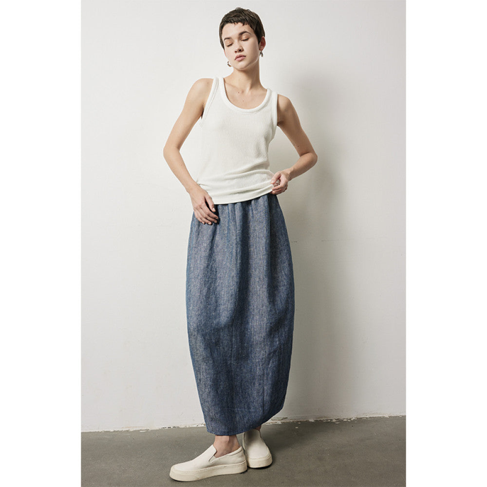 Due to the white floral bud skirt with a high waist and slimming effect the A line midi skirt is suitable for summer women with a French style Hepburn mid length umbrella skirt image 20