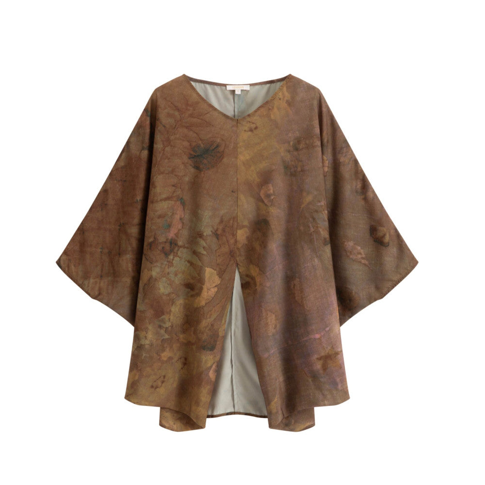 Colorful V neck design with a sense of Chinese style new Chinese style top high waisted skirt set for women s summer two piece set with three views image 14