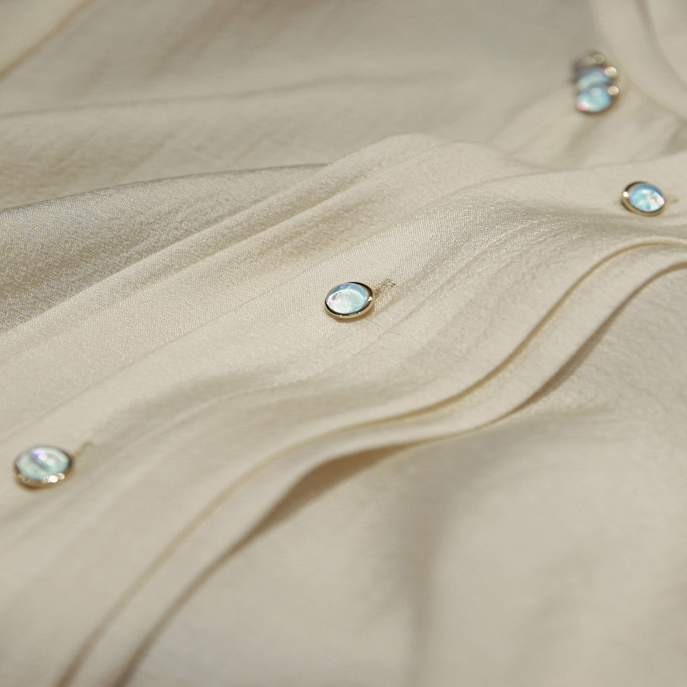 Xiaohan Pavilion Romantic Meeting Chinese Style New Chinese Top Positioning Flower and Bird Printed Horse Face Half Skirt Two Piece Set image 4