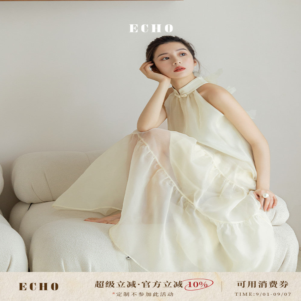 echo bridal bridal morning gown Wenying new Chinese style engagement dress wedding daily cheongsam light wedding dress image 1