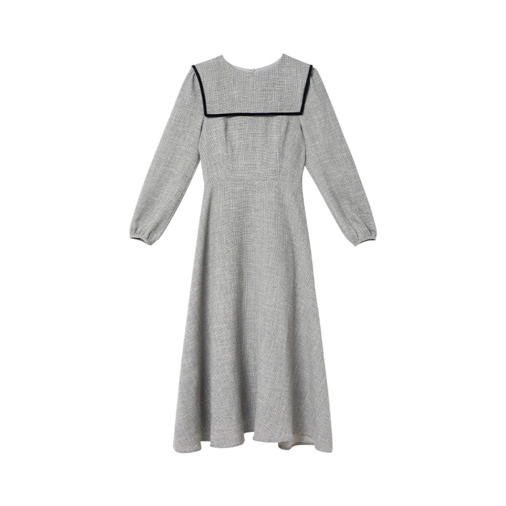 ASAYA-3730 Elegant Grey Dress ASAYA-3730 เดรสเกรย์สุดหรู