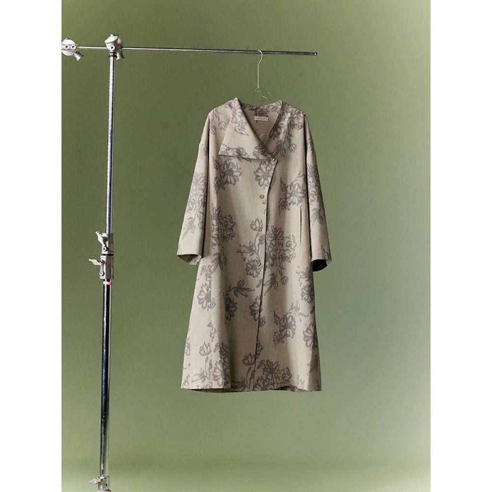 ASAYA-3742 Elegant Floral Long Coat 🌼