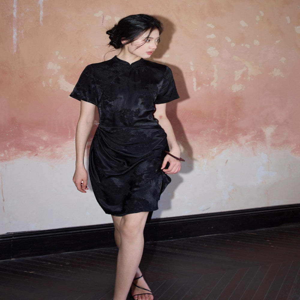 New Chinese design Wrap skirt Cheongsam dress image 5