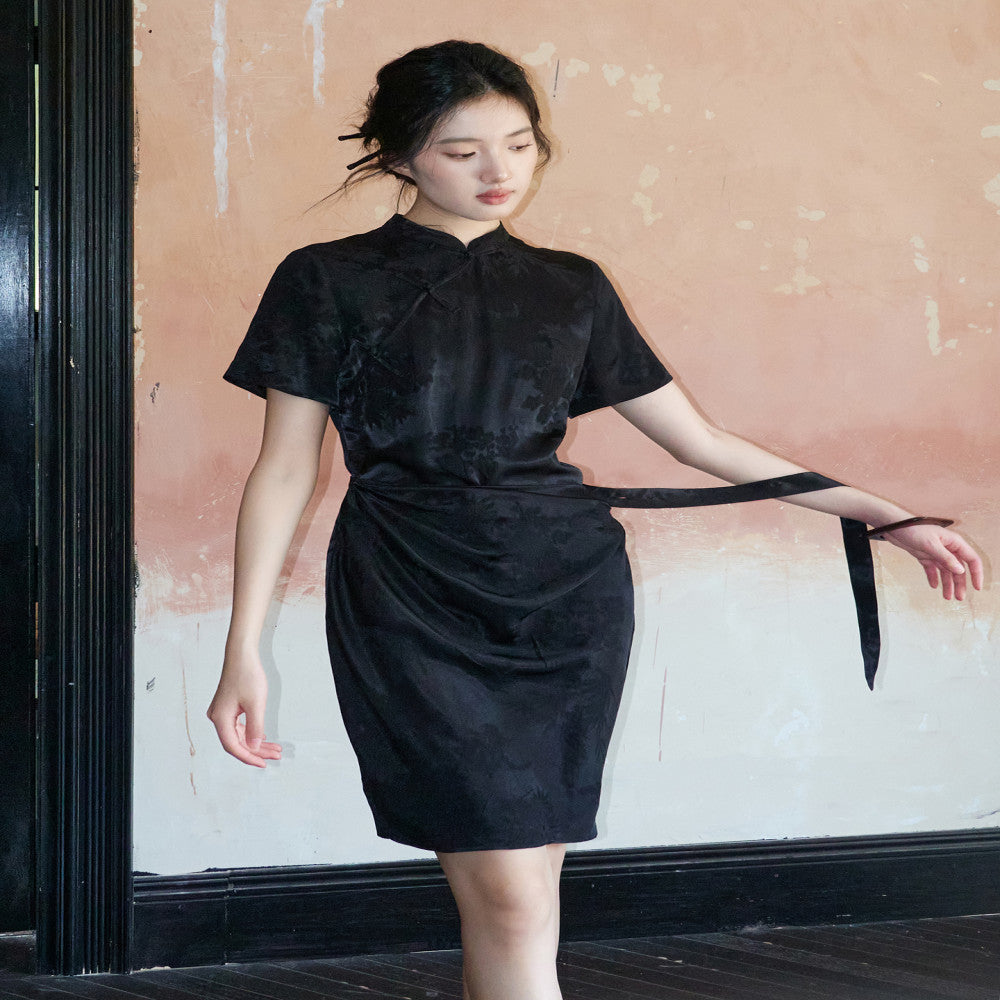 New Chinese design Wrap skirt Cheongsam dress image 7