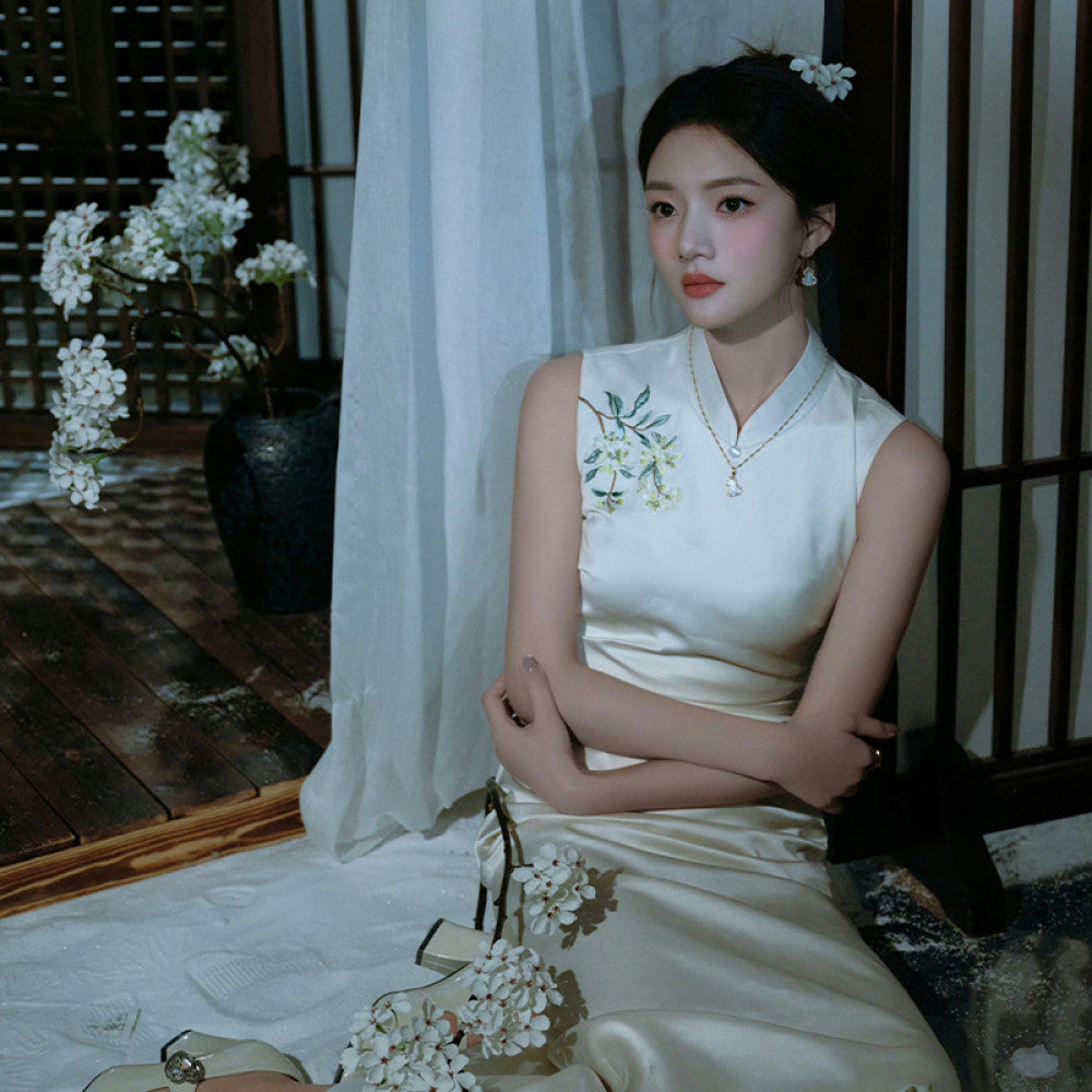 Ren Min Spring Festival Gala Same Style Echo New Chinese Cheongsam image 18