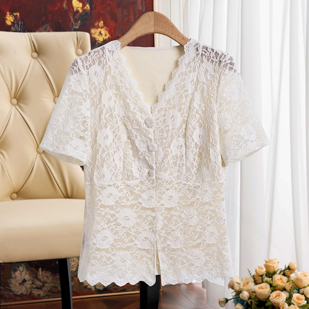 Everything can be worn in all seasons Hollow lace bottom camisole vest for women with V neck perfect for wearing on the outside and on the inside with a beautiful back image 25