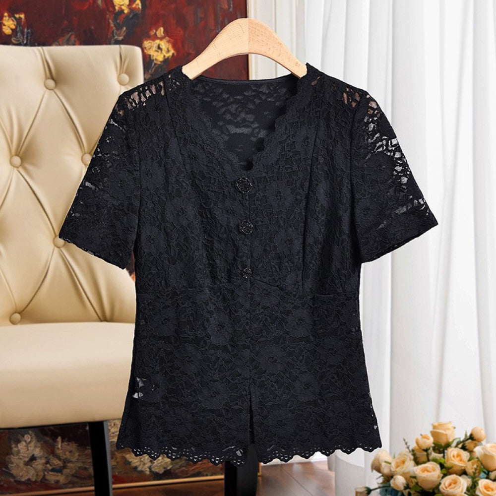Everything can be worn in all seasons Hollow lace bottom camisole vest for women with V neck perfect for wearing on the outside and on the inside with a beautiful back image 30