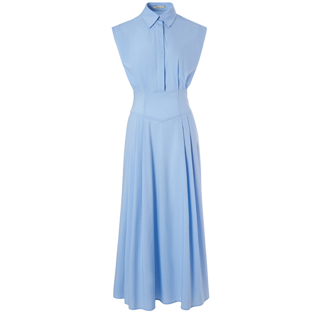 Classic Wardrobe AEL Original Sleeveless Shirt Dress 2025 Summer New Style Collection Waist Lining Dress image 2