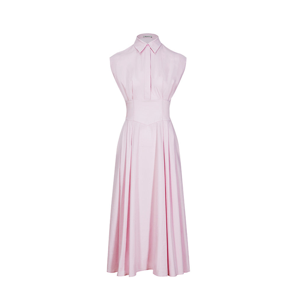 Classic Wardrobe AEL Original Sleeveless Shirt Dress 2025 Summer New Style Collection Waist Lining Dress image 7