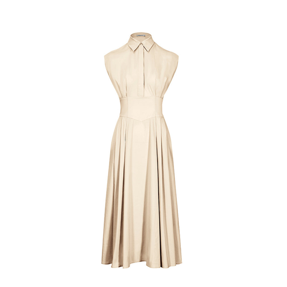 Classic Wardrobe AEL Original Sleeveless Shirt Dress 2025 Summer New Style Collection Waist Lining Dress image 14