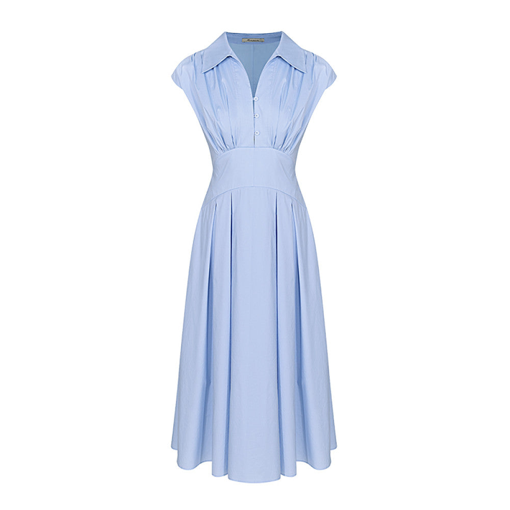 Classic Wardrobe AEL Original Sleeveless Shirt Dress 2025 Summer New Style Collection Waist Lining Dress image 22