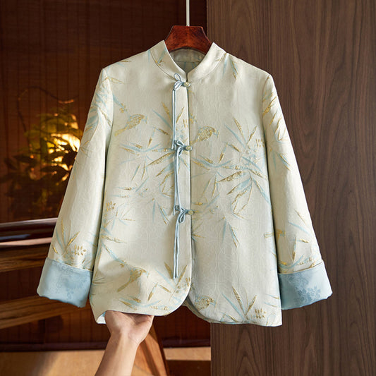 ASAYA3470 Chinese style buttoned short coat jacket (2 Colors)