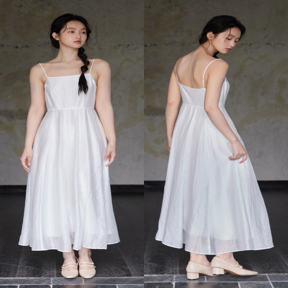 Hand drawn wisteria camellia embroidery custom lilac gradient Chinese style robe with strapless suspender skirt sold out and not restocked image 16