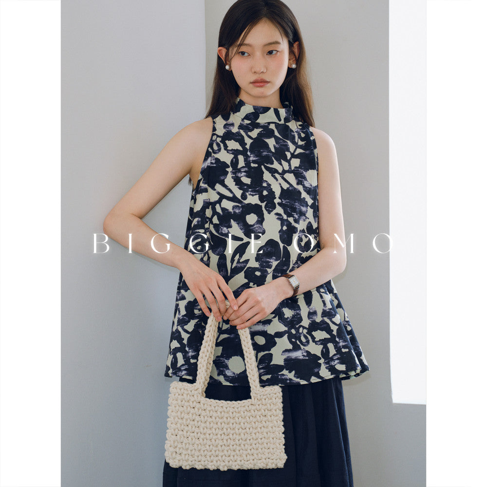 Biggie Omo bustling and cool comfortable for commuting hanging neck vest top for women image 9