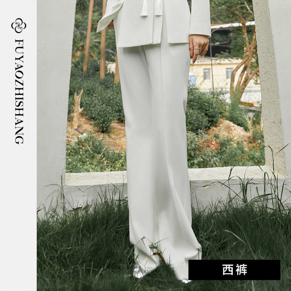 FUYAO Chinese style suit jacket women s autumn new design tassel buckle lapel suit long sleeved top image 22