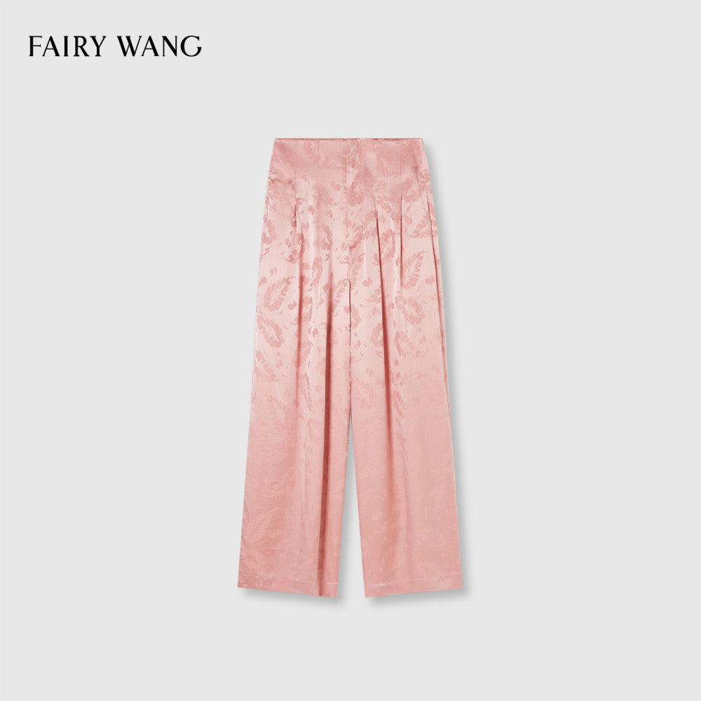 FAIRY WANG Italy Imported Bottom Fabric 100 Mulberry Silk Feather Jacquard New Chinese Style Set image 25