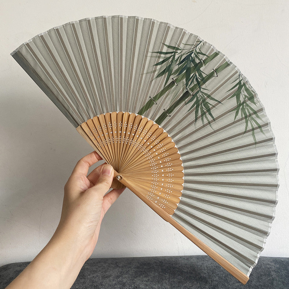 ASAYA3349 Silk Fan with Various Prints