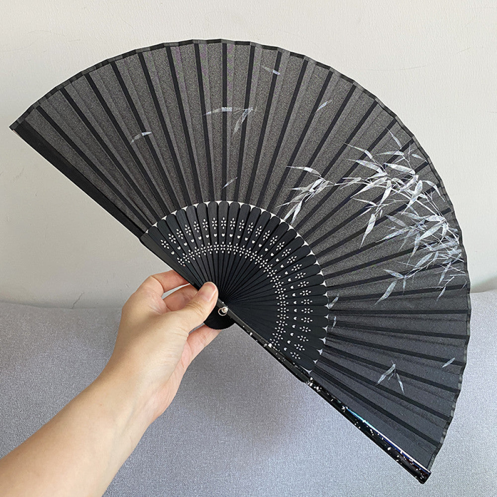 Export to Japan original order tail order Japanese style fan silk hand painted 7 inch Chinese style can be paired with Hanfu yukata image 60