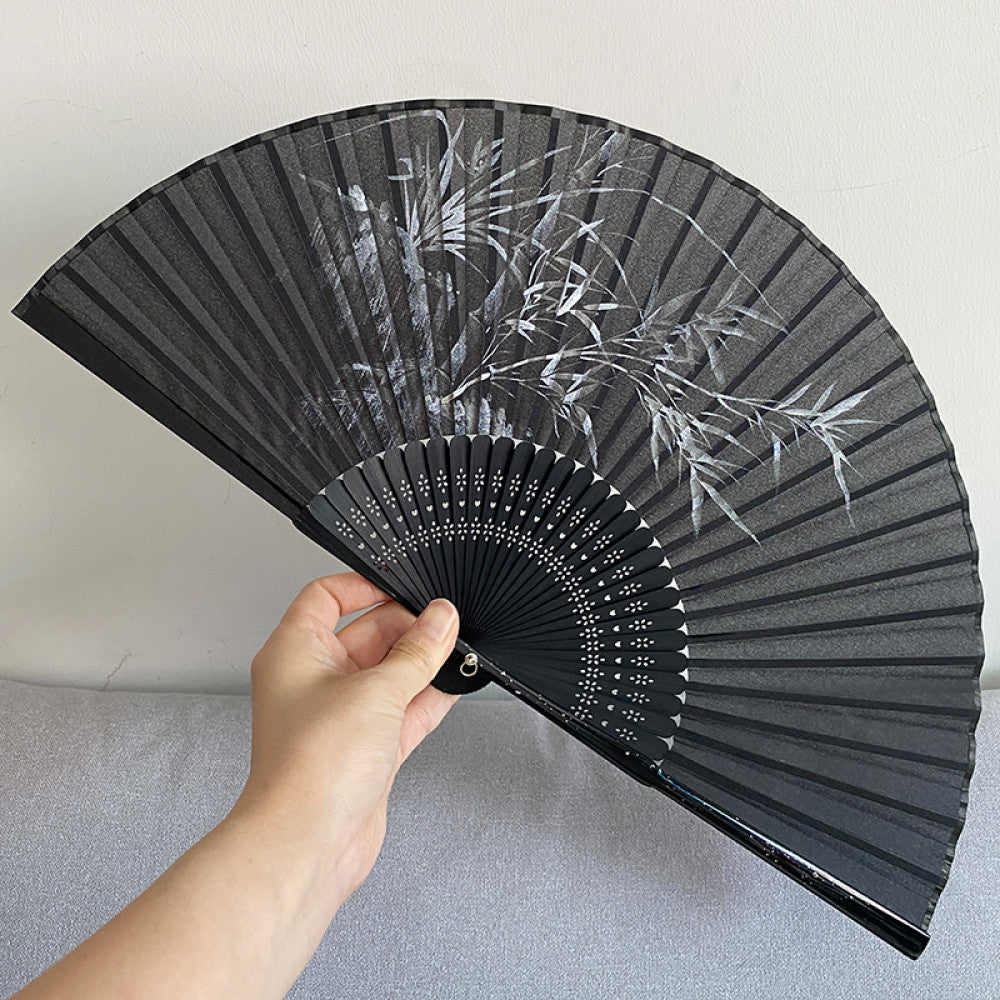 Export to Japan original order tail order Japanese style fan silk hand painted 7 inch Chinese style can be paired with Hanfu yukata image 88