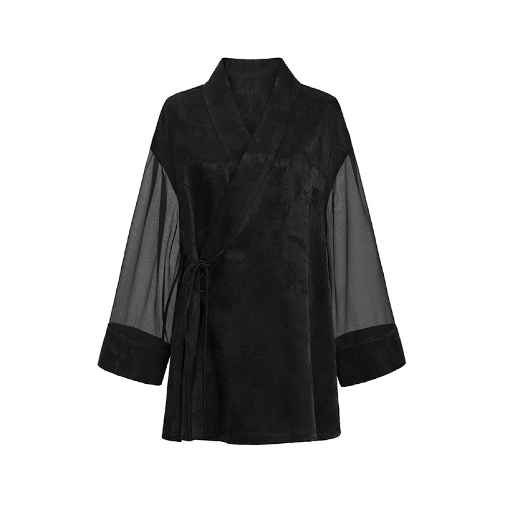 SUK Fenghua Qimeng New Chinese style bamboo leaf jacquard custom acetate summer new suspender dress for women image 25
