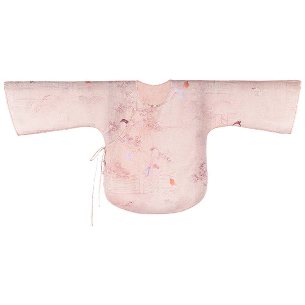 Idle Talk One City Style Chinese Retro Multi Color Inverted Big Sleeve Loose Daily Top Versatile Original image 10