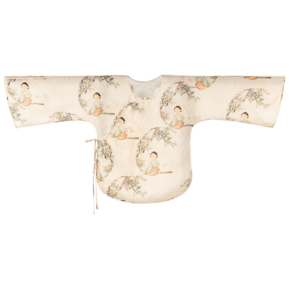 Idle Talk One City Style Chinese Retro Multi Color Inverted Big Sleeve Loose Daily Top Versatile Original image 23