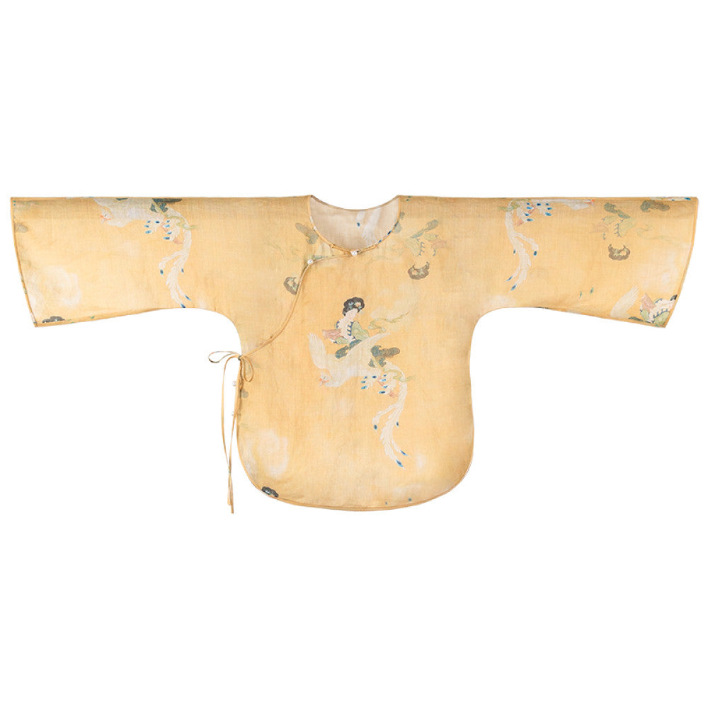 Idle Talk One City Style Chinese Retro Multi Color Inverted Big Sleeve Loose Daily Top Versatile Original image 24