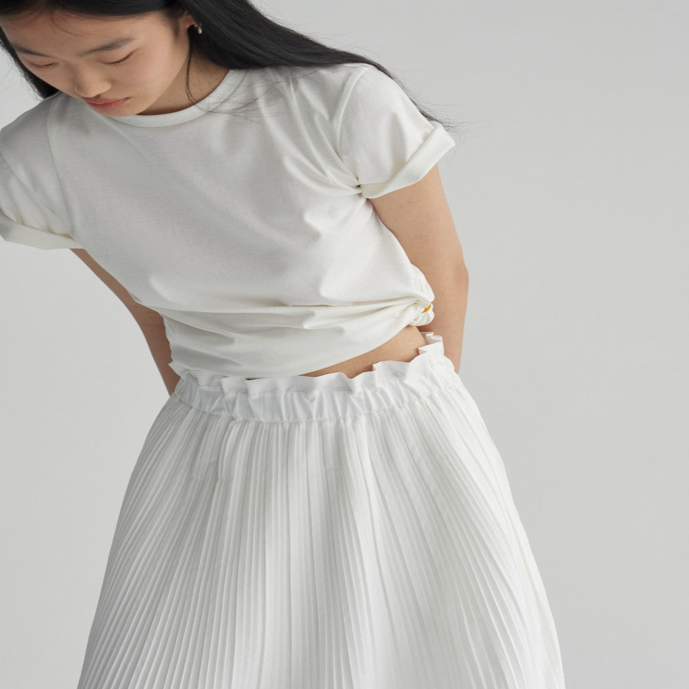 Celebrity style RUISHI Heavy Industry architectural pleated wood ear A line skirt for women in spring and summer image 15